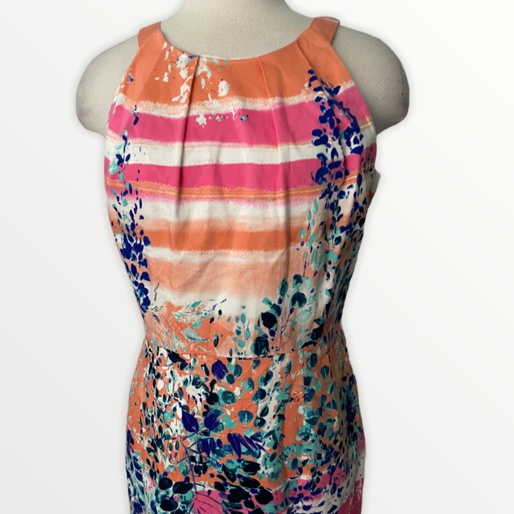 Calvin Klein floral sleeveless dress sz-8 - Picture 6 of 7